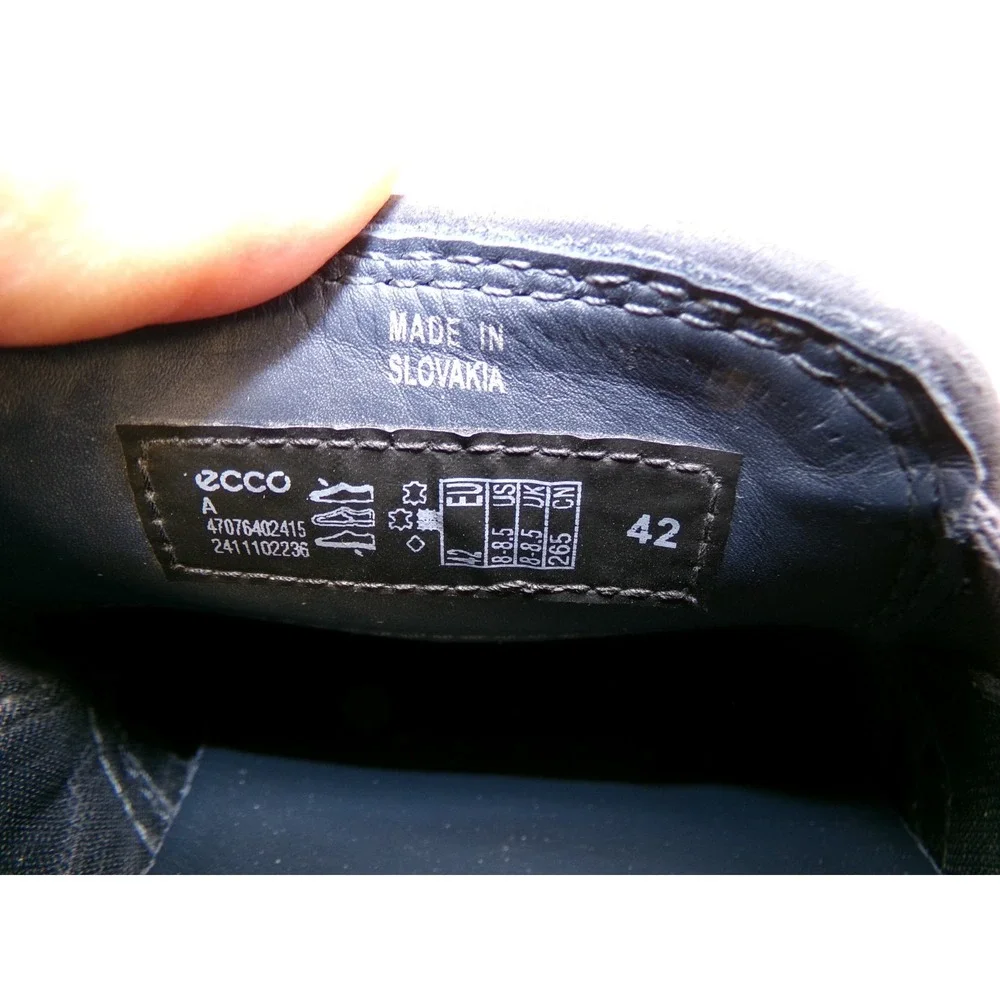 ECCO‎ Soft 7 Woven Slip On Loafer Mens Blue Size 42 US 8 - 8.5 Nubuck Leather